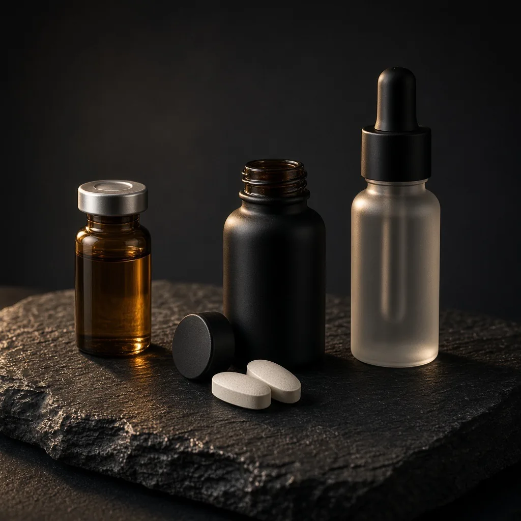 Testosterone, Enclomiphene, Scalp solution